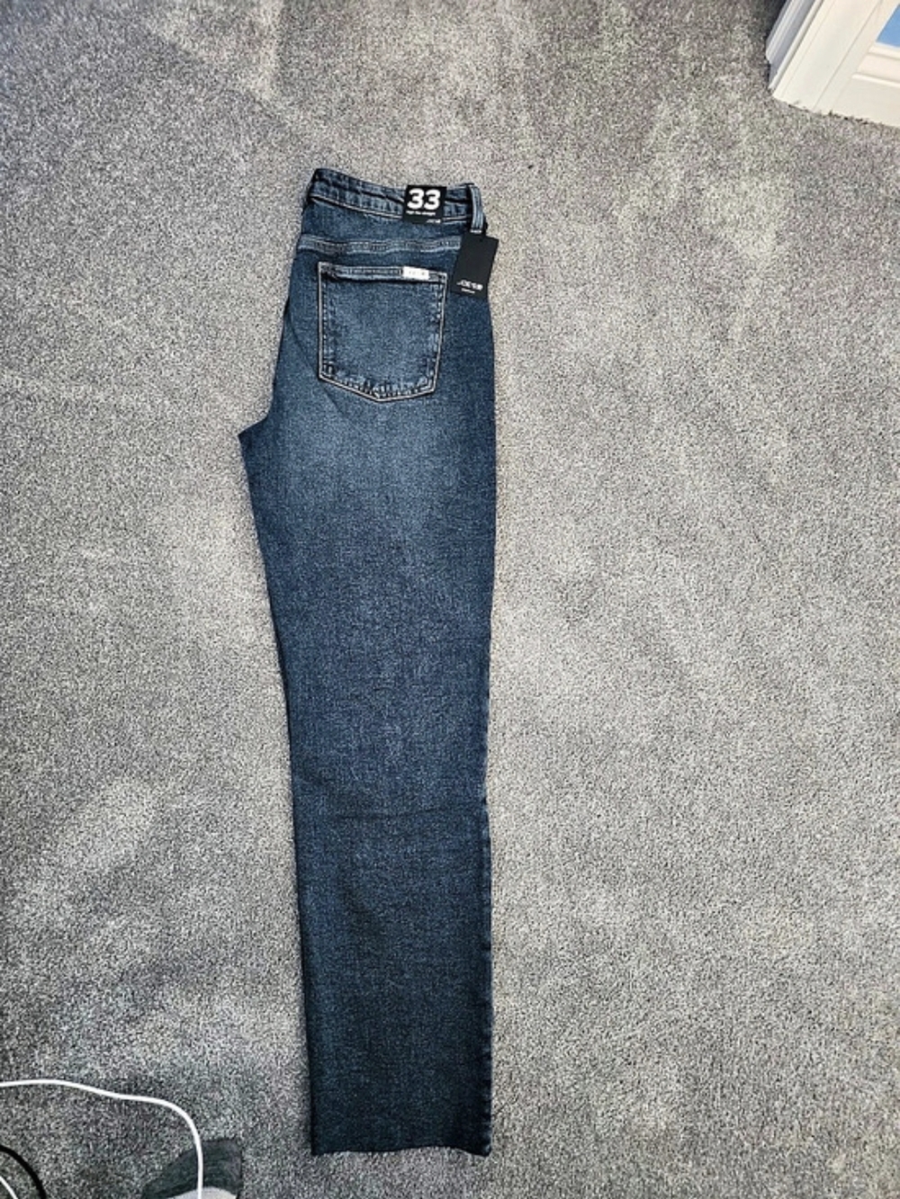 Joe's High Rise Straight Jeans Waist 33 Blue